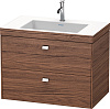 Картинка анонса товара «тумба с раковиной duravit brioso br4606o1021 80 см орех темный»