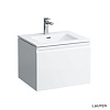 Картинка анонса товара «тумба с раковиной laufen pro s 6096.2 (8.6096.2.475.104.1, 600x500x440мм), белый глянцевый»