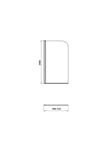 Шторка на ванну Cersanit EASY 70 (P-PN-EASY*70-n) Шторка на ванну Cersanit EASY 70 (P-PN-EASY*70-n)