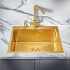 Кухонная мойка Milacio Denia 59 Steel (MC.77498) золото Кухонная мойка Milacio Denia 59 Steel (MC.77498) золото