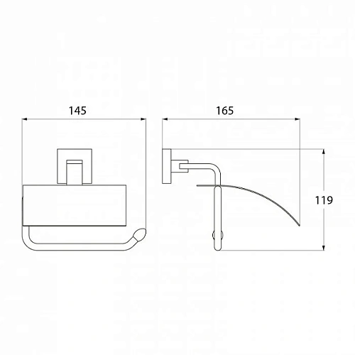 Держатель туалетной бумаги IDDIS Corot (L206B) с крышкой Держатель туалетной бумаги IDDIS Corot (L206B) с крышкой