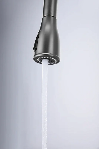 Смеситель для кухни Paulmark Lange вороненая сталь La214212-GM Смеситель для кухни Paulmark Lange вороненая сталь La214212-GM