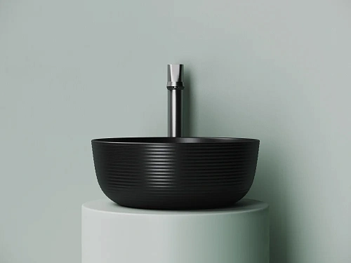 Раковина Ceramica Nova ELEMENT CN6073MB черный матовый накладная Раковина Ceramica Nova ELEMENT CN6073MB черный матовый накладная