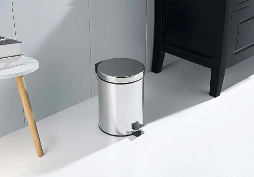 Ведро для мусора Aquatek AQ4991CR хром полированный Ведро для мусора Aquatek AQ4991CR хром полированный