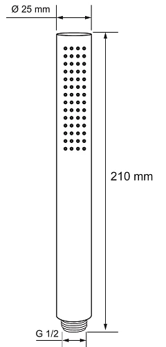 Душевая лейка Aquanet AF000-14B Душевая лейка Aquanet AF000-14B