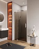 Картинка анонса товара «душевая дверь cezares slider-b-1-100/110-br-cr 100см стекло тонированное (бронза), профиль хром»