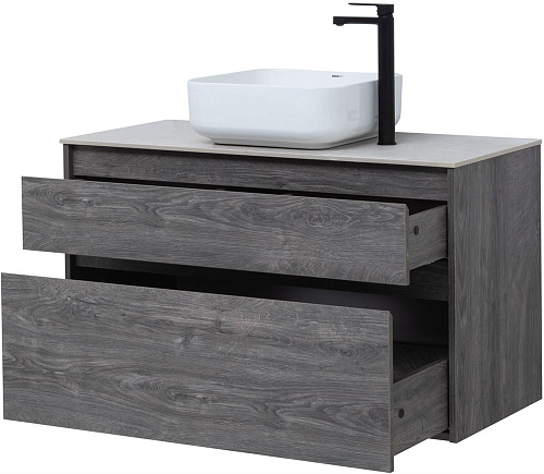 Тумба под раковину Aquanet Nova Lite 100 дуб рошелье (2 ящика) 00242582 Тумба под раковину Aquanet Nova Lite 100 дуб рошелье (2 ящика) 00242582