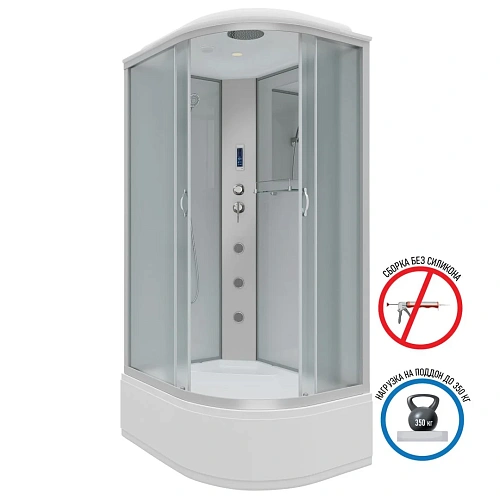 Душевая кабина Niagara Classic NG-2310-14LF (1200х800х2150) высокий поддон (40см) стекло матовое 23101424LF Душевая кабина Niagara Classic NG-2310-14LF (1200х800х2150) высокий поддон (40см) стекло матовое 23101424LF