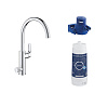 Картинка анонса товара «смеситель для кухни grohe blue pure eurosmart с функцией фильтрации, хром (119708)»
