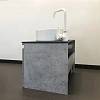 Тумба с раковиной Comforty Эдинбург 60 00-00002782 бетон светлый с черной столешницей и раковиной Comforty 9111 Тумба с раковиной Comforty Эдинбург 60 00-00002782 бетон светлый с черной столешницей и раковиной Comforty 9111