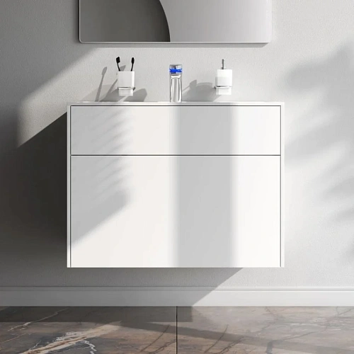 Тумба под раковину AM.PM Inspire V2.0 M50AFHX0803WM подвесная, 80 см, push-to-open, белый матовы Тумба под раковину AM.PM Inspire V2.0 M50AFHX0803WM подвесная, 80 см, push-to-open, белый матовы