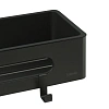 Полка Lemark SHELF LINE с крючками, черный/ вставка-пластик черный 9772044 Полка Lemark SHELF LINE с крючками, черный/ вставка-пластик черный 9772044