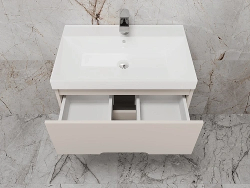 Тумба под раковину Style Line Матис 70, Classic 70, (2 ящика), крем, эмаль подвесная ЛС-00002309 Тумба под раковину Style Line Матис 70, Classic 70, (2 ящика), крем, эмаль подвесная ЛС-00002309