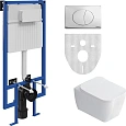 Комплект Унитаз подвесной STWORKI Монтре SETK3204-2616 безободковый, с микролифтом + Система инсталл 561434 Комплект Унитаз подвесной STWORKI Монтре SETK3204-2616 безободковый, с микролифтом + Система инсталл 561434