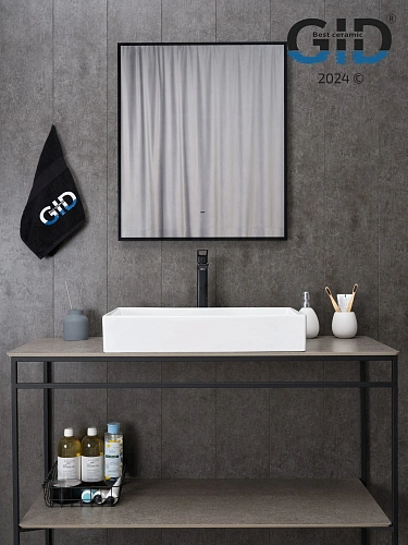 Раковина Gid N9496 51228 накладная белая 60.5x37x11 Раковина Gid N9496 51228 накладная белая 60.5x37x11