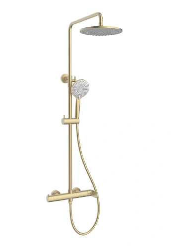 Душевая система Vincea Rondo VSFS-1R0BG без излива, брашированное золото Душевая система Vincea Rondo VSFS-1R0BG без излива, брашированное золото