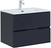 Тумба под раковину Aquanet Алвита New 70 2 ящика, антрацит 00303908