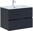 Тумба под раковину Aquanet Алвита New 70 2 ящика, антрацит 00303908 Тумба под раковину Aquanet Алвита New 70 2 ящика, антрацит 00303908