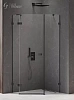 Душевой уголок NEW TRENDY AVEXA BLACK L 100x80x200 EXK-3882 черный