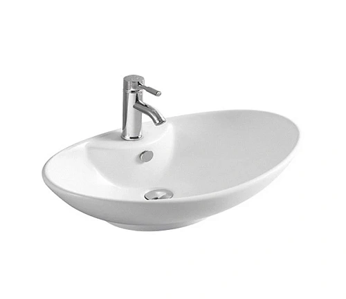 Раковина CeramaLux 7025 накладная, белый Раковина CeramaLux 7025 накладная, белый