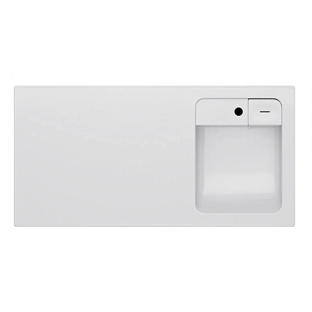 Раковина AM.PM X-Joy M85AWPR1001WG над стиральной машиной, литьевой мрамор, правая, 100 см, белый Раковина AM.PM X-Joy M85AWPR1001WG над стиральной машиной, литьевой мрамор, правая, 100 см, белый