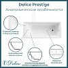 Ванна чугунная Delice Prestige 1750х750 DLR230611 Ванна чугунная Delice Prestige 1750х750 DLR230611
