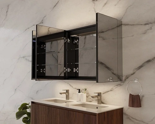 Зеркальный шкаф ArtDecco Winter Glamour 120 AWG12070MC с подсветкой Зеркальный шкаф ArtDecco Winter Glamour 120 AWG12070MC с подсветкой