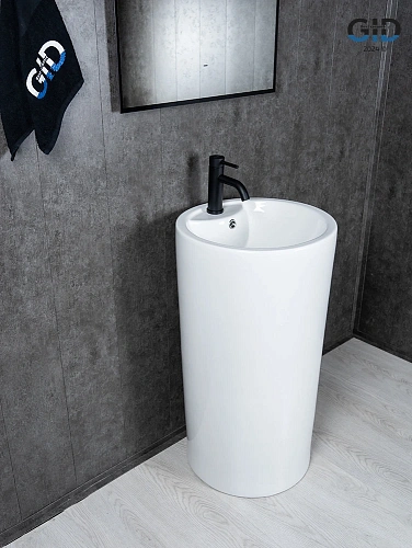 Раковина Gid Nb135 81102 напольная белая 46x46x86 Раковина Gid Nb135 81102 напольная белая 46x46x86