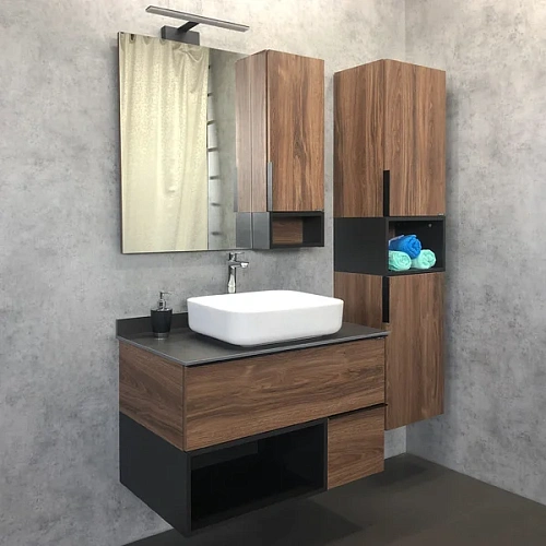 Шкаф-пенал Comforty Штутгарт-40 00004151544 дуб темно-коричневый Шкаф-пенал Comforty Штутгарт-40 00004151544 дуб темно-коричневый