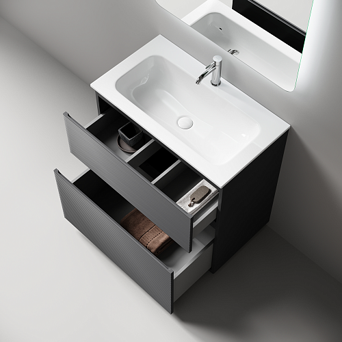 Тумба под раковину SANCOS Folk Floor FL80FGS 790х445х850 Grey soft, напольная Тумба под раковину SANCOS Folk Floor FL80FGS 790х445х850 Grey soft, напольная