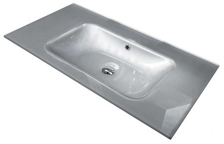 Раковина Armadi Art 852-080-SL стекло 80см моноблок серебро Раковина Armadi Art 852-080-SL стекло 80см моноблок серебро