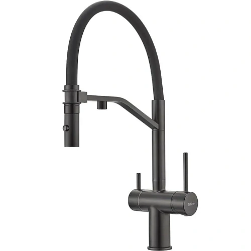 Смеситель для кухни Milacio Ultra 557 (MCU.557.TB) total black Смеситель для кухни Milacio Ultra 557 (MCU.557.TB) total black