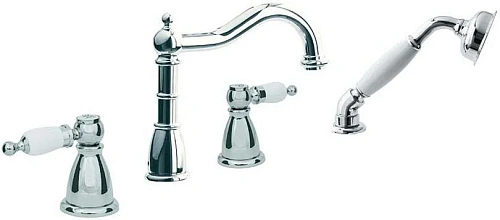 Смеситель на борт ванны Boheme Cromo 396 Смеситель на борт ванны Boheme Cromo 396