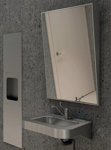 Шкаф NOFER 12020.P.S 1400x350x110 с диспенсером для листовых полотенец и контейнером для мусора Шкаф NOFER 12020.P.S 1400x350x110 с диспенсером для листовых полотенец и контейнером для мусора
