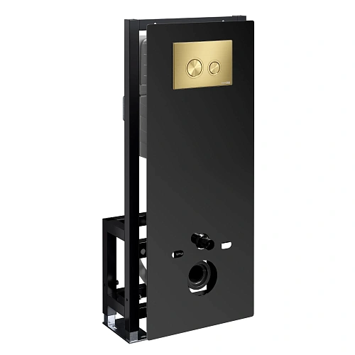 Инсталляция для унитаза WasserKRAFT Glan 66TLT.010.ME.BL.MG01 с клавишей смыва золото Инсталляция для унитаза WasserKRAFT Glan 66TLT.010.ME.BL.MG01 с клавишей смыва золото