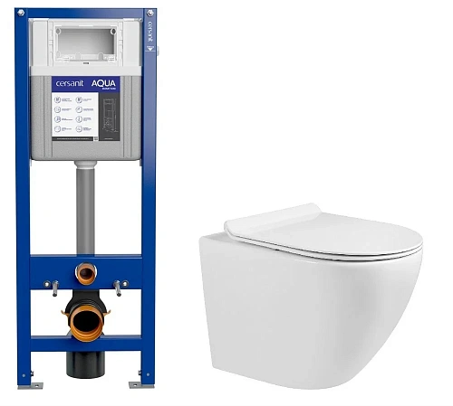 Инсталляция Cersanit AQUA SMART M 40 А63475 с унитазом Teso azaro Secretum TAU001-A63475 Инсталляция Cersanit AQUA SMART M 40 А63475 с унитазом Teso azaro Secretum TAU001-A63475