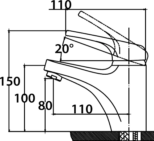 Смеситель для раковины Kaiser County 55011 Смеситель для раковины Kaiser County 55011