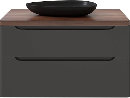 Комплект мебели STWORKI Берген 100 серая с темной столешницей, раковина Bocchi Etna Etna 1114-004-01 568139 Комплект мебели STWORKI Берген 100 серая с темной столешницей, раковина Bocchi Etna Etna 1114-004-01 568139