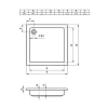 Душевой поддон Riho DC0400500000000 90x90 Душевой поддон Riho DC0400500000000 90x90