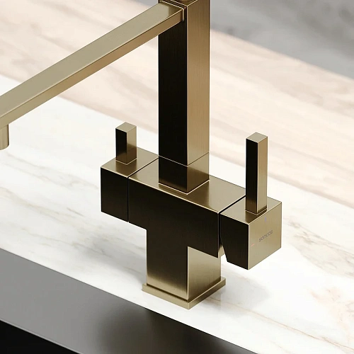 Смеситель для кухни Sancos Moro SC4006BG под фильтр, брашированное золото Смеситель для кухни Sancos Moro SC4006BG под фильтр, брашированное золото