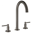 Смеситель для раковины GROHE Atrio New, монтаж на бортик, темный графит матовый (20009AL3) на 3 отве Смеситель для раковины GROHE Atrio New, монтаж на бортик, темный графит матовый (20009AL3) на 3 отве