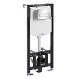 Детальная картинка товара «инсталляция для унитаза wasserkraft aller 10tlt.010.me.bn03 с клавишей смыва никель»