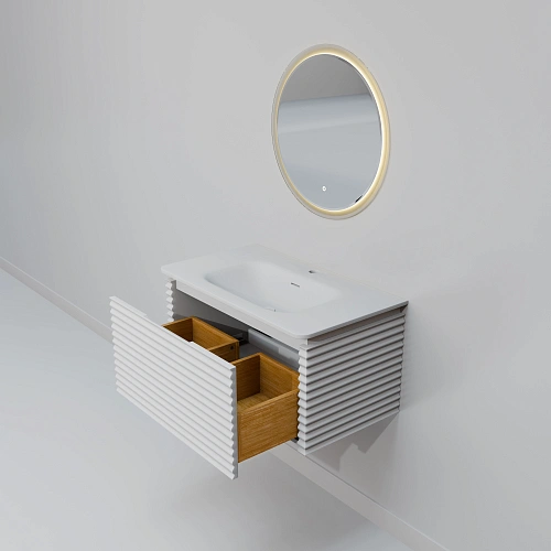 Комплект мебели ArtDecco Jacqueline 80 AJC08W34S1M0 белый Комплект мебели ArtDecco Jacqueline 80 AJC08W34S1M0 белый