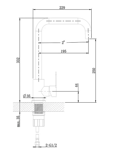 Смеситель для кухни Orange Steel M99-006ni никель Смеситель для кухни Orange Steel M99-006ni никель