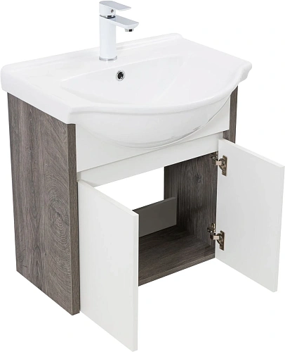 Тумба под раковину Aquanet Сидней 60 00345122 дуб рошелье/белый Тумба под раковину Aquanet Сидней 60 00345122 дуб рошелье/белый