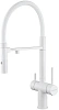 Смеситель для кухни Paulmark MAGNETO Starke, Ma213118-431TW, с гибким изливом, белый под фильтр