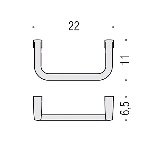 Полотенцедержатель Colombo Lulu B6231.CR 22х11 см, хром Полотенцедержатель Colombo Lulu B6231.CR 22х11 см, хром