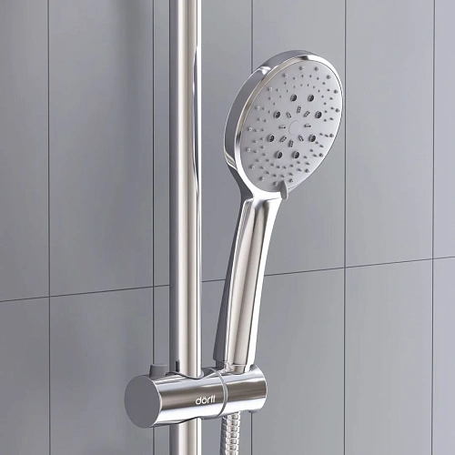 Душевая система Dorff Futura D0710500 с термостатом, хром Душевая система Dorff Futura D0710500 с термостатом, хром