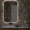 Зеркало Silver mirrors Стив 800х1000 - 3 вертикальный двойной подогрев, часы, сенсорный выключатель  LED-00002827