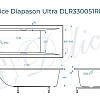 Ванна из искусственного камня Delice Diapason Ultra 170х80 DLR330051RB-G с узким бортом глянцевая с черными ручками Ванна из искусственного камня Delice Diapason Ultra 170х80 DLR330051RB-G с узким бортом глянцевая с черными ручками